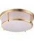 Rogue 13 inch LED Flush Mount Satin Brass