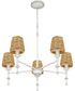Flannery 5-light Chandelier Antique White