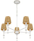 Flannery 5-light Chandelier Antique White