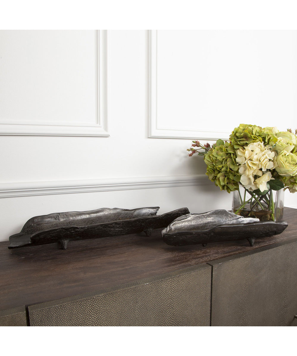 Caryn Nickel Trays Set of 2