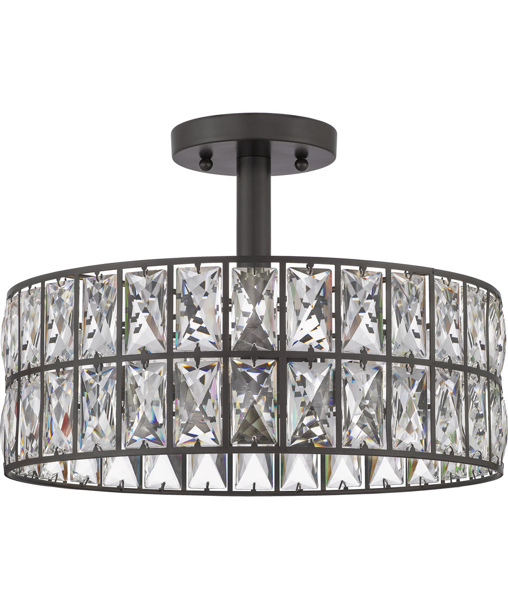Coffman 3-light Semi Flush Mount Western Bronze