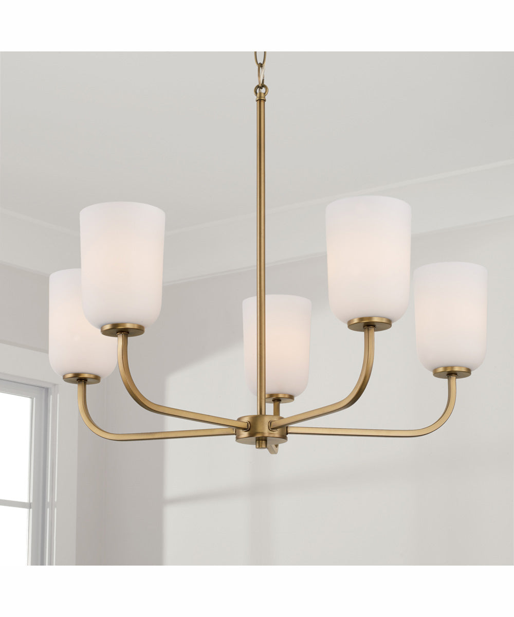 Lawson 5-Light Chandelier Aged Brass