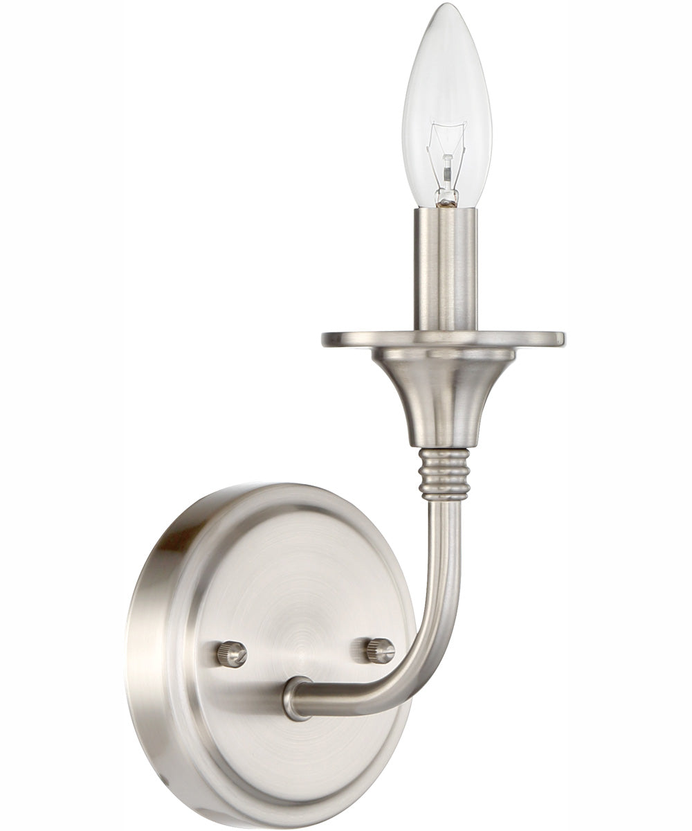 Jolenne 1-Light Wall Sconce Brushed Polished Nickel