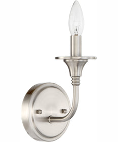 Jolenne 1-Light Wall Sconce Brushed Polished Nickel