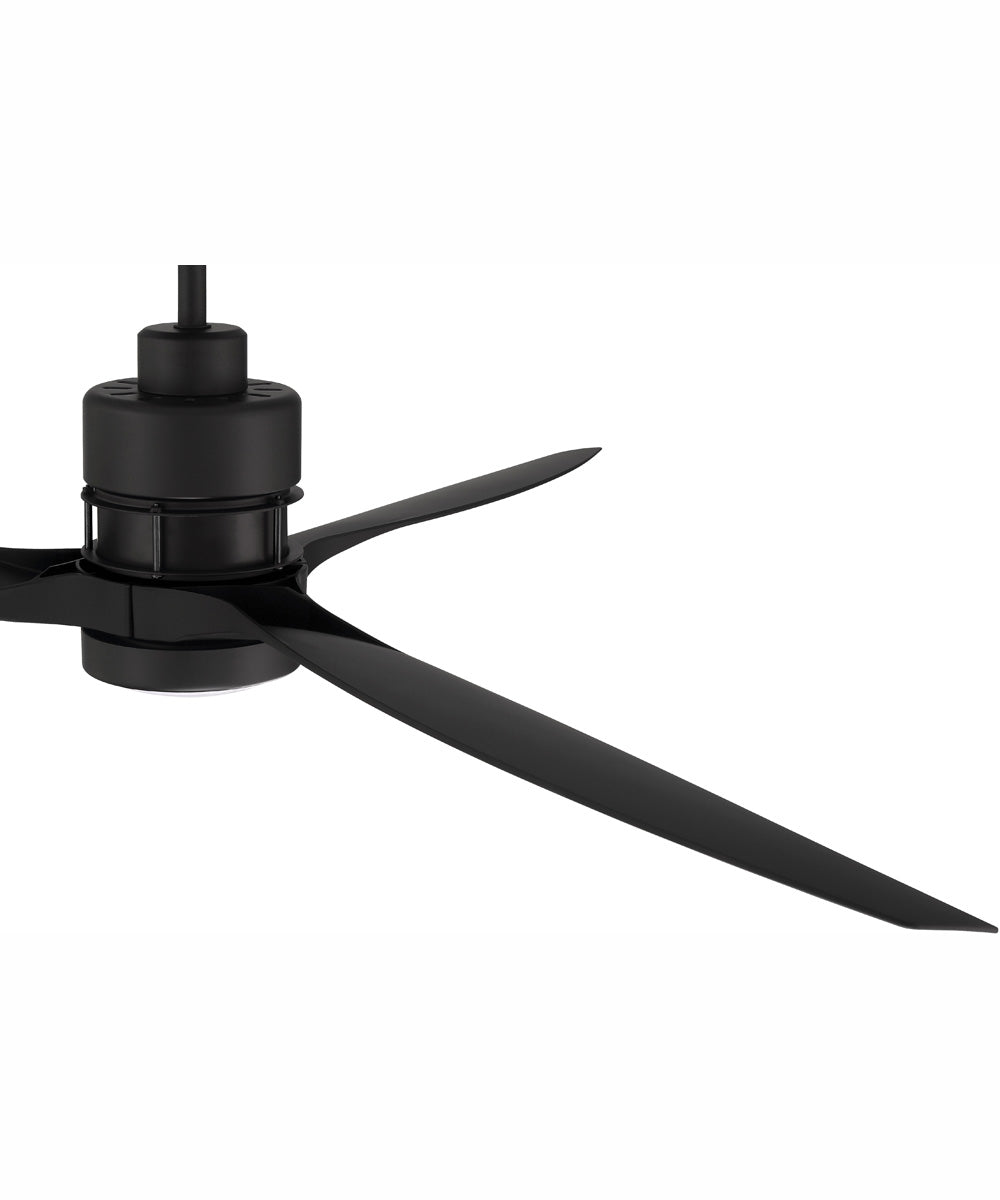 52" Sonnet 1-Light Ceiling Fan Flat Black