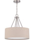 Duke 3-Light Pendant Brushed Polished Nickel