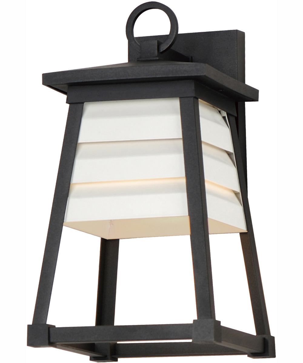 Shutters Vivex 1-Light Small Outdoor Wall Sconce Black