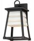 Shutters Vivex 1-Light Small Outdoor Wall Sconce Black