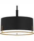 Quoizel Pendant Large 3-light Pendant Matte Black