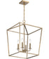 Emma 4-Light Pendant Burnished Brass