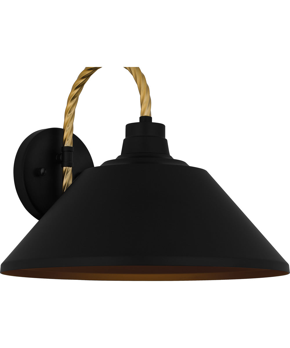 Longshore Large 1-light Outdoor Wall Light Matte Black