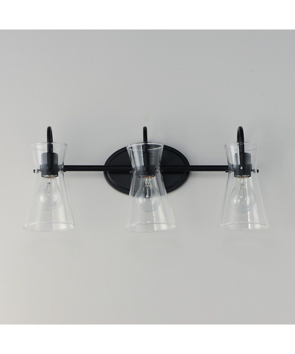 Ava 3-Light Bath Vanity Black