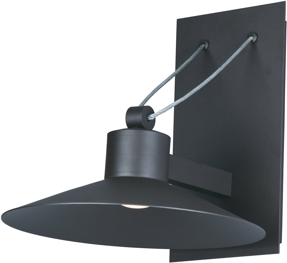 8"H Civic LED 1-Light Small Outdoor Wall Lantern Architectural Bronze