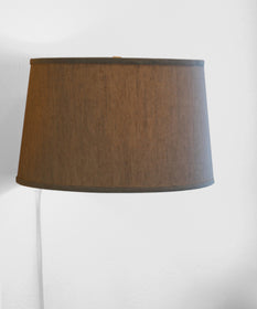 16"W Floating Shade Plug-In Wall Light Textured Oatmeal