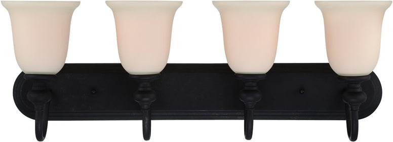 30"W Willow Park 4-Light Bath Vanity Light Gothic Bronze