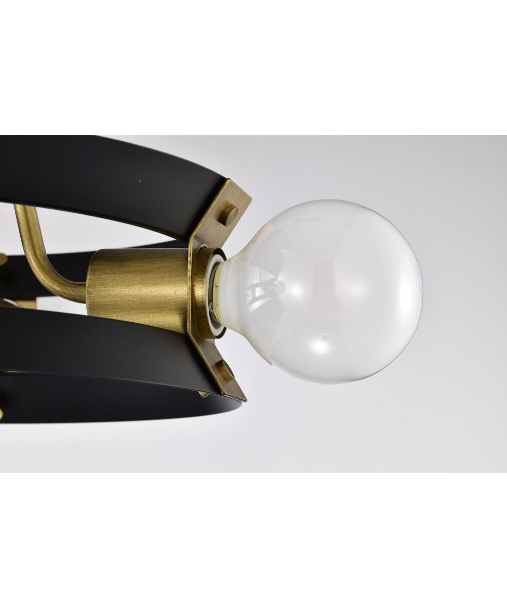 Marsden 4-Light Close-to-Ceiling Matte Black