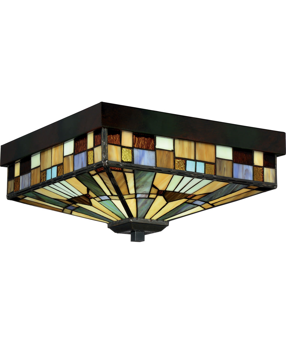 Inglenook 3-light Flush Mount Valiant Bronze