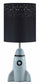 18"H Cale Ceramic Table Lamp Single Gray/Black