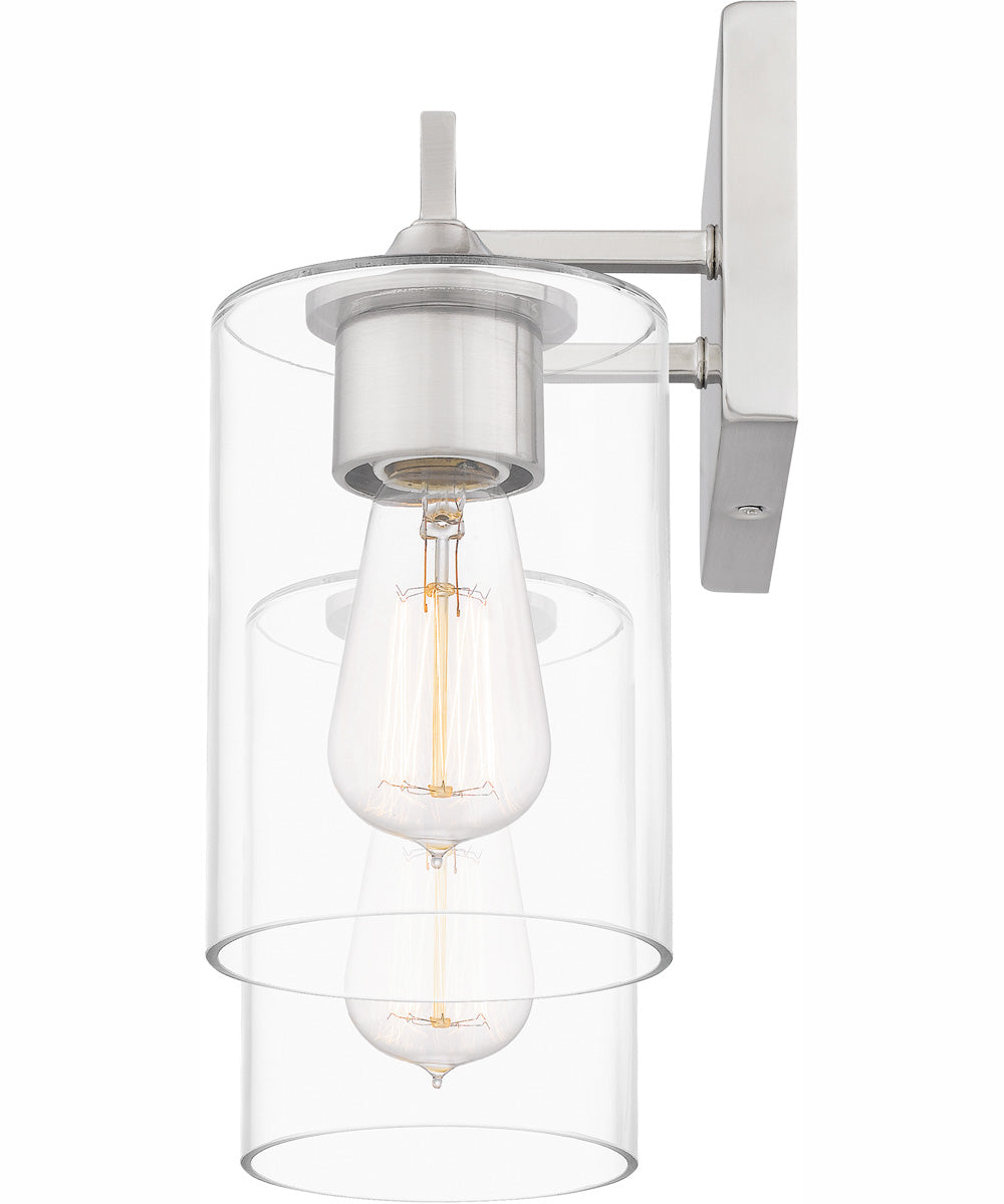 Prescott Medium 2-light Bath Light Brushed Nickel