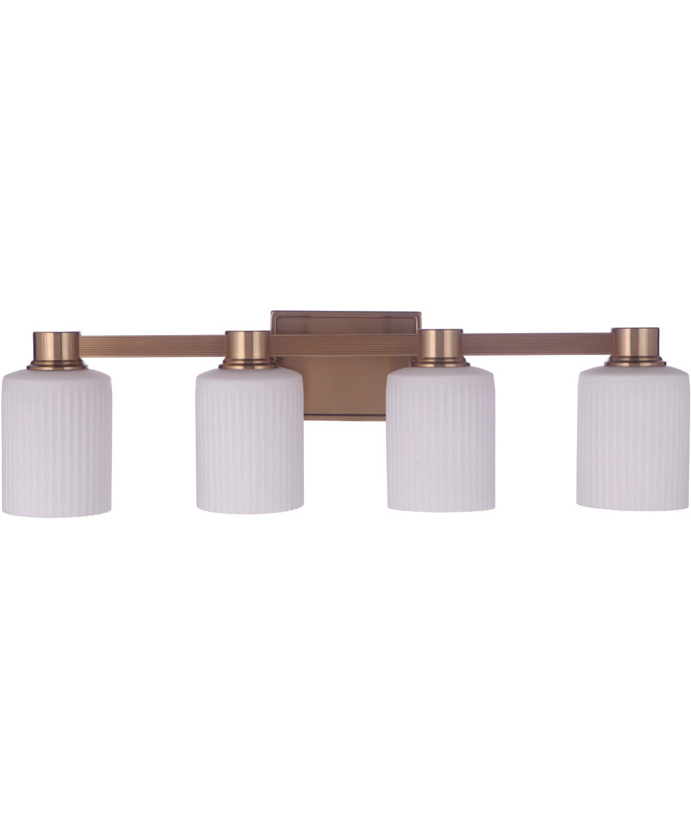 Bretton 4-Light Vanity Satin Brass