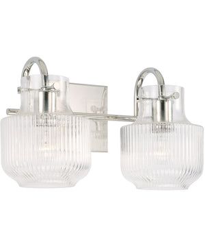 Nyla 2-Light Vanity Polished Nickel