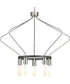 Hangar 5-Light Farmhouse Chandelier Light Brushed Nickel