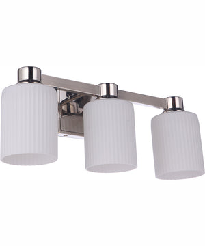 Bretton 3-Light Vanity Polished Nickel
