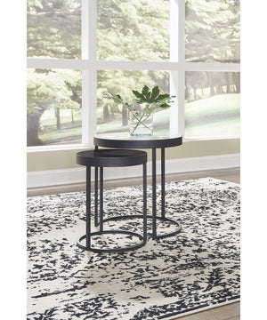 Windron Nesting End Tables (2/CN) Black/White