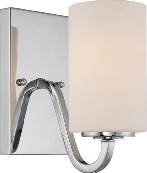 4"W Willow 1-Light Vanity & Wall Polished Nickel