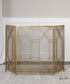 34"H Rosen Gold Fireplace Screen