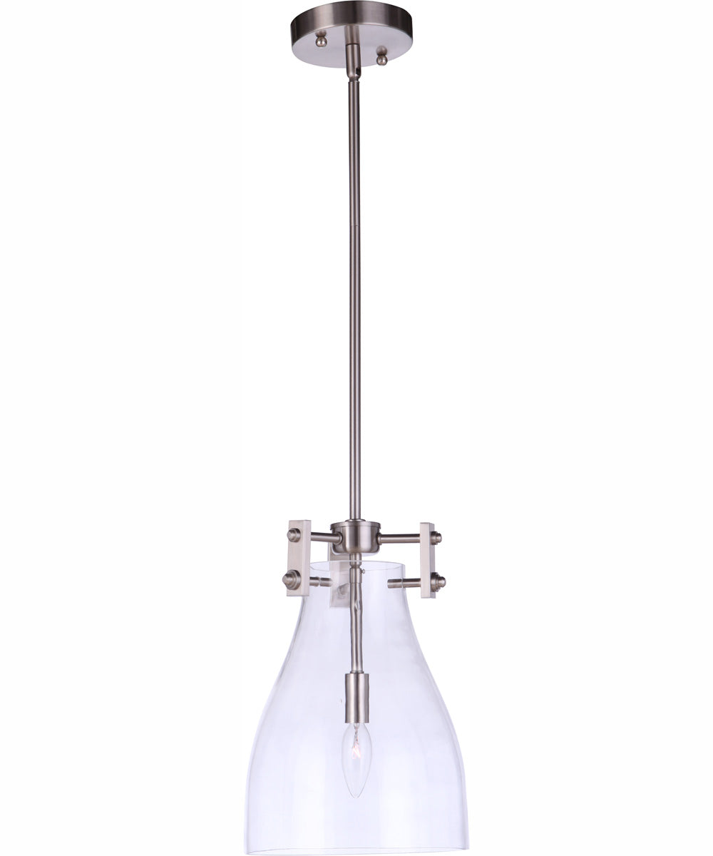 Chardonnay 1-Light Pendant Brushed Polished Nickel