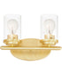 Corona 2-Light Bath Vanity Satin Brass