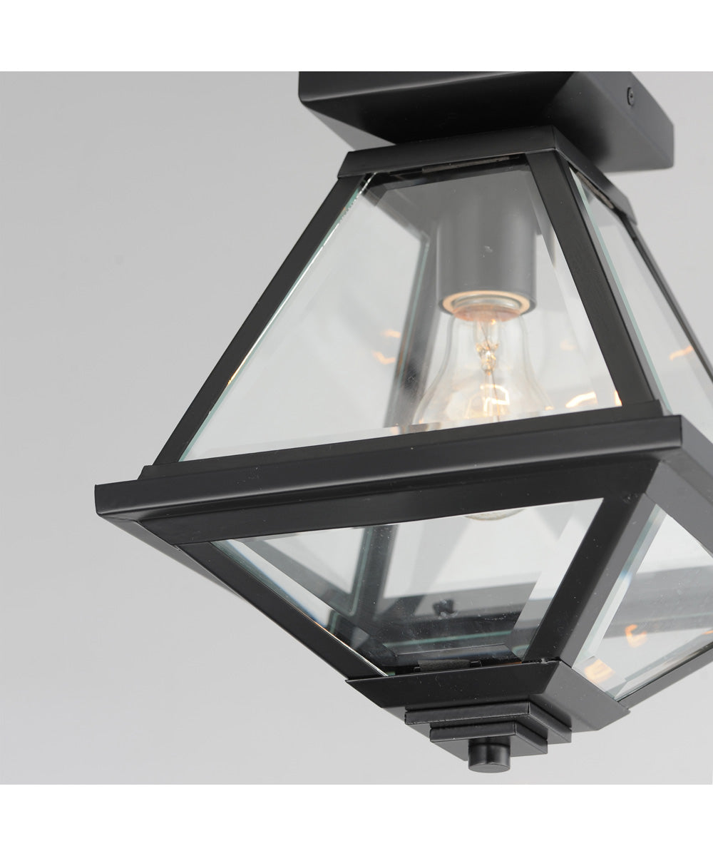 Prism 9 inch Outdoor Flush Mount Black
