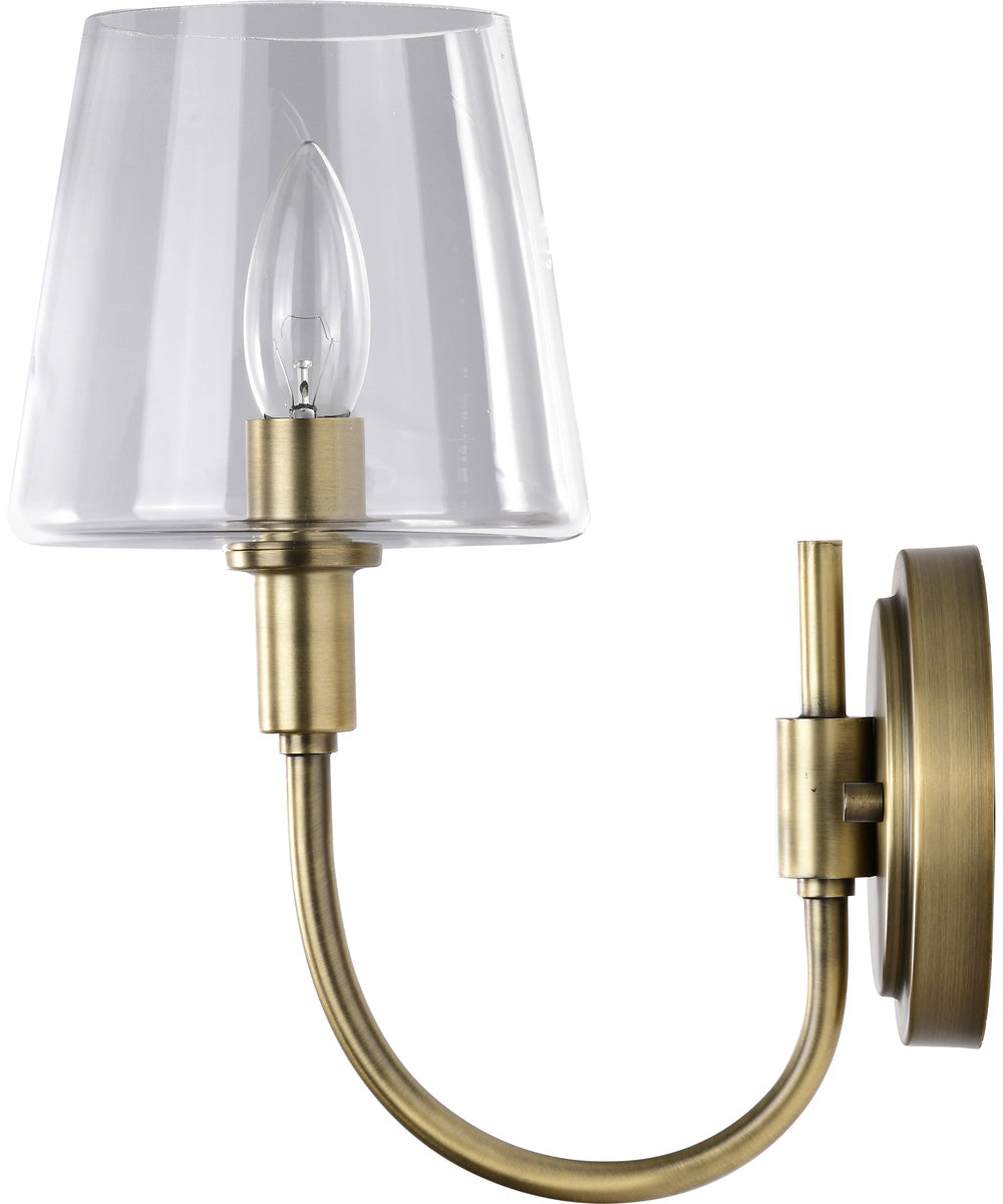 Brookside 1-Light Vanity & Wall Vintage Brass