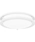 Euclid  Semi Flush Mount White Lustre