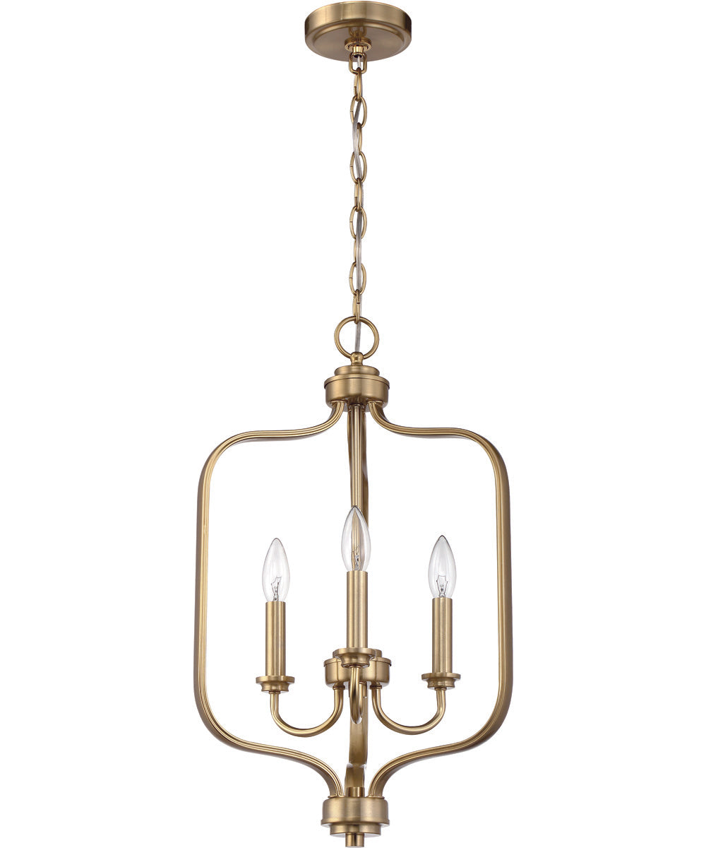 Bolden 3-Light Foyer Satin Brass