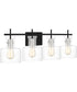 Pensbury Extra Large 4-light Bath Light Matte Black