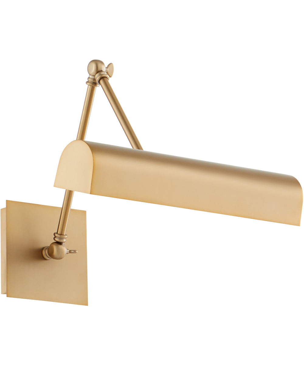 2-light Wall Mount Light Fixture Aged Brass