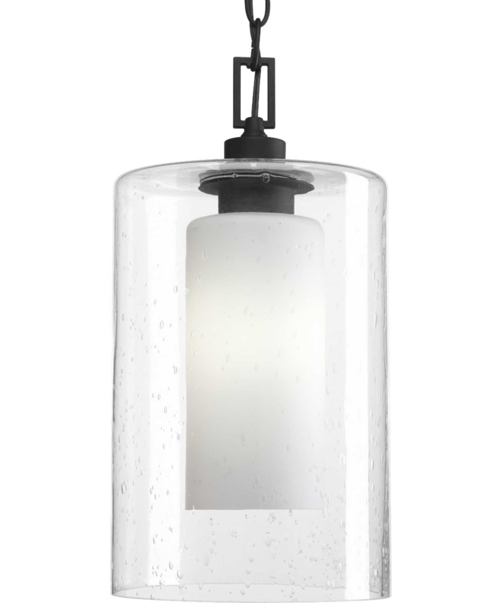 Compel 1-Light Hanging Lantern Textured Black