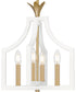 Dusty Lane 4-light Pendant Matte White
