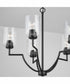Carter 5-Light Chandelier Matte Black