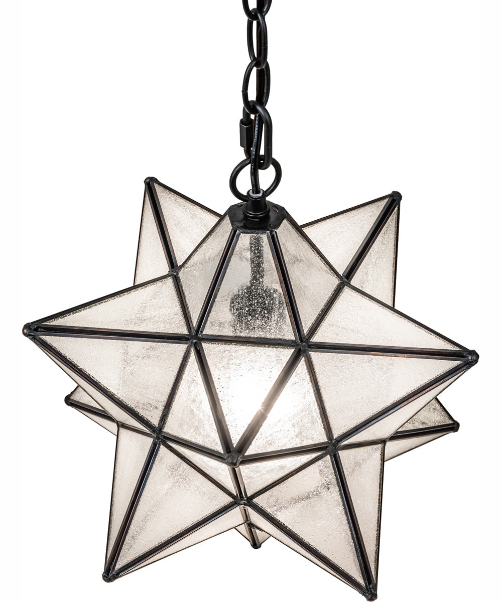 12" Wide Moravian Star Pendant