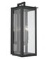 Hunt 4-Light Outdoor Wall Mount Rain or Shine - Black with Clear Glass