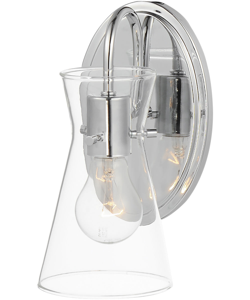 Ava 1-Light Wall Sconce Polished Chrome