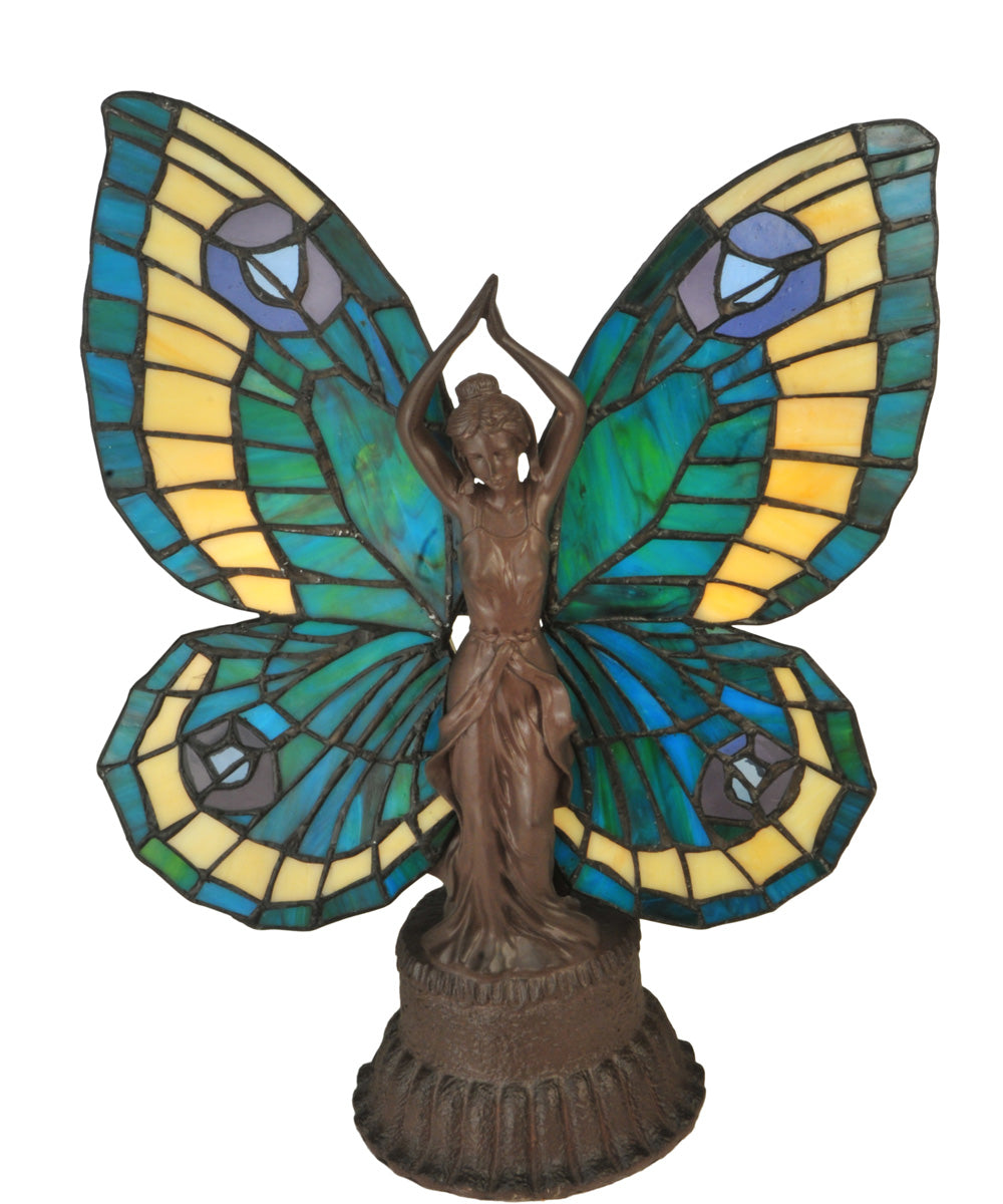 17"H Butterfly Lady Accent Lamp