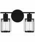 Isla Medium 2-light Bath Light Matte Black