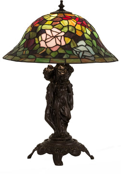 22"H Rosebush Table Lamp