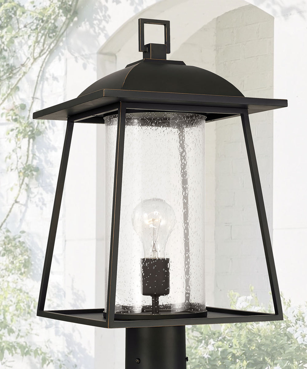 Durham 1-Light Outdoor Post-Lantern Rain or Shine - Oiled Bronze