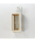 Neoclass 2-Light Outdoor Sconce White/Gold