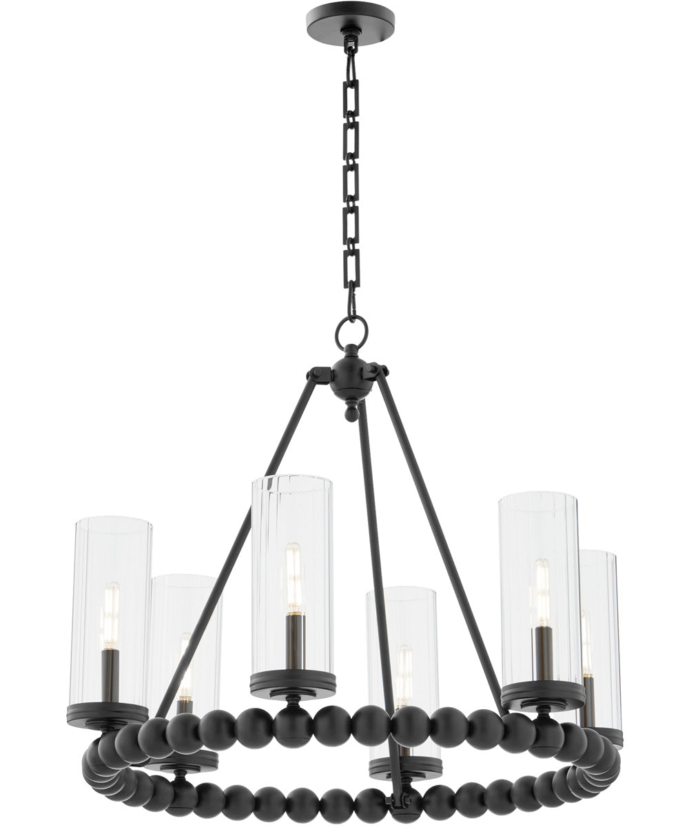 Tamara Day's Lee Boulevard 6-light Chandelier Matte Black